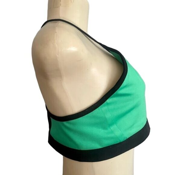 Nike Dri Fit Sports Bra Green & Black size XL - Picture 4 of 7